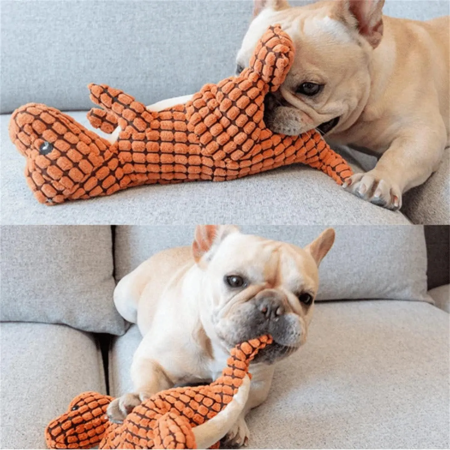 2023 New Indestructible Robust Dino, Durable Interactive Robustdino Dog Toy, Squeaky Dog Toys For Aggressive Chewers, Soft Dog Toys, Unbreakable Stuffed Plush Dog Toy Aggressive Chewers (GREEN)