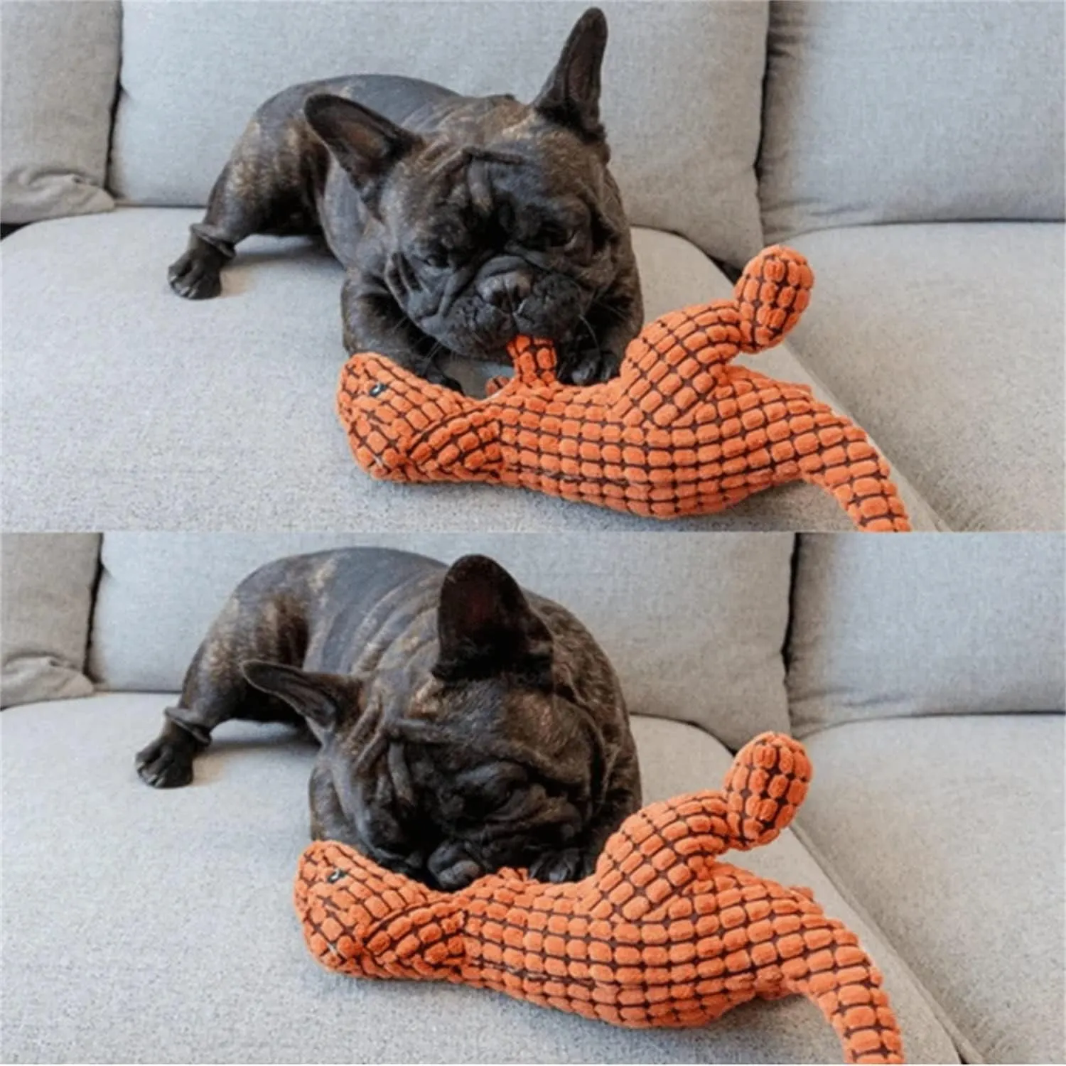 2023 New Indestructible Robust Dino, Durable Interactive Robustdino Dog Toy, Squeaky Dog Toys For Aggressive Chewers, Soft Dog Toys, Unbreakable Stuffed Plush Dog Toy Aggressive Chewers (GREEN)