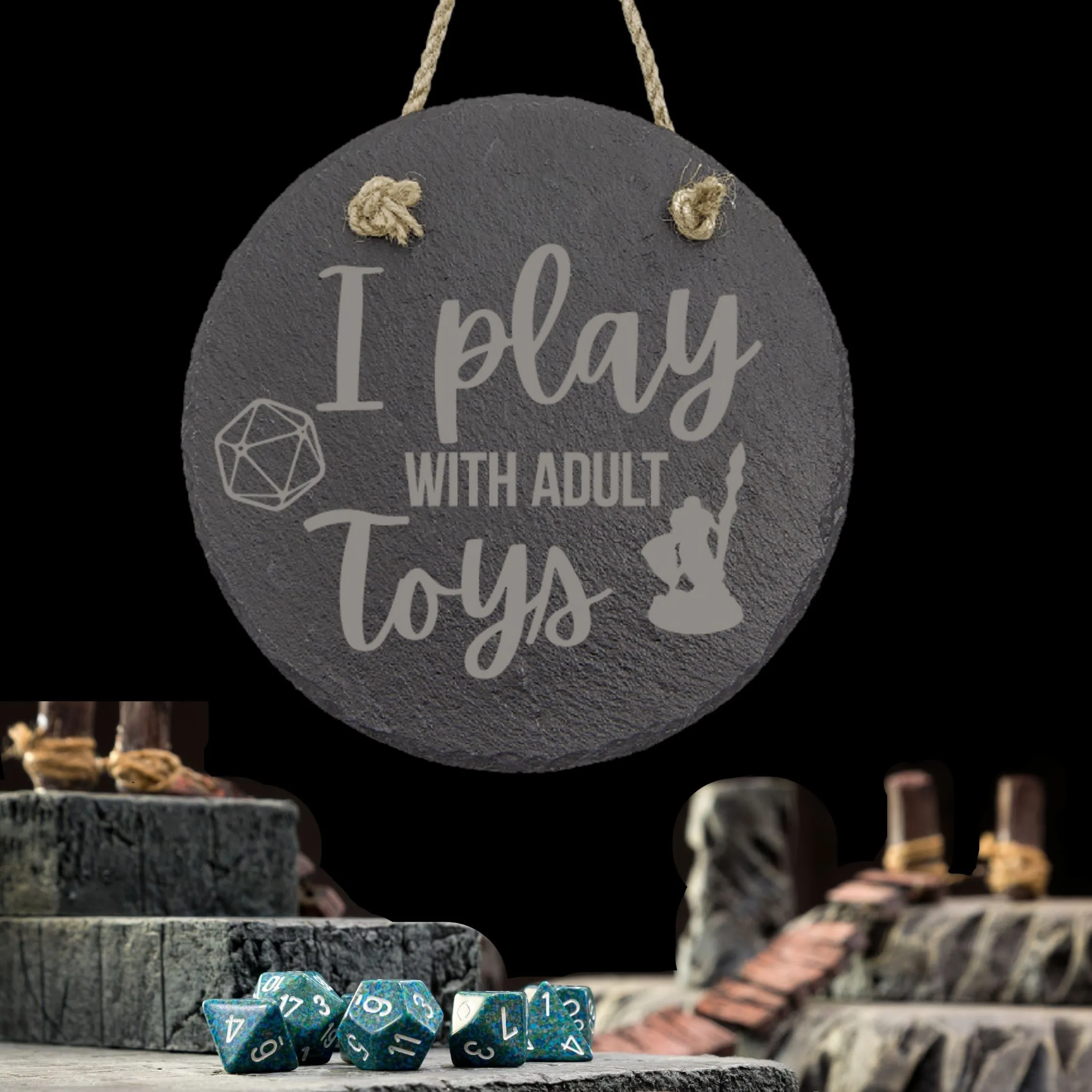 Adult Mini Toys Hanging Slate