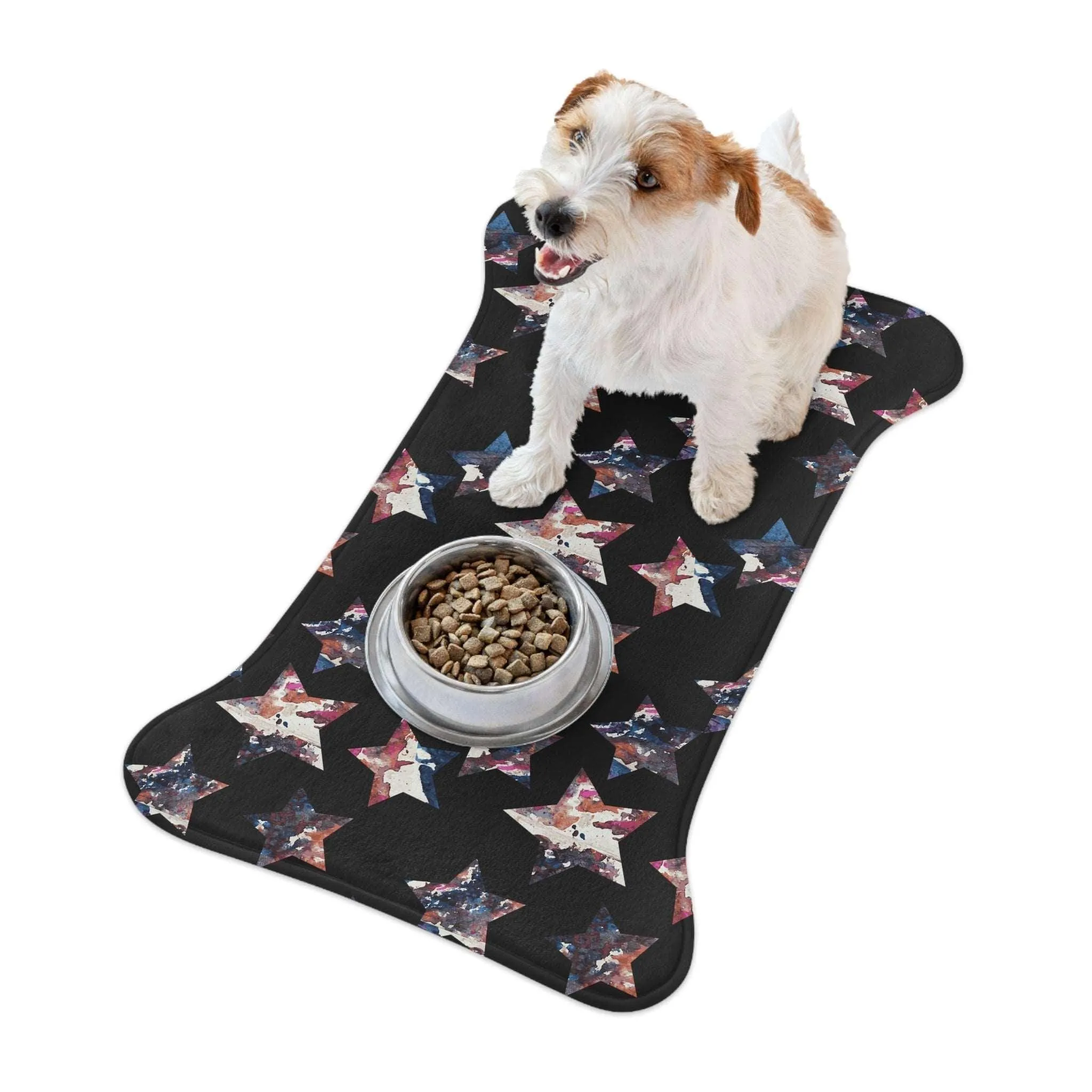 Americana Impressions Collection by Miniaday Designs, LLC. Pet Feeding Mats