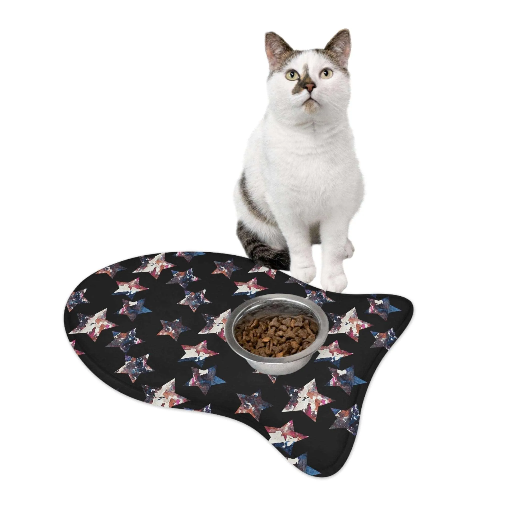Americana Impressions Collection by Miniaday Designs, LLC. Pet Feeding Mats
