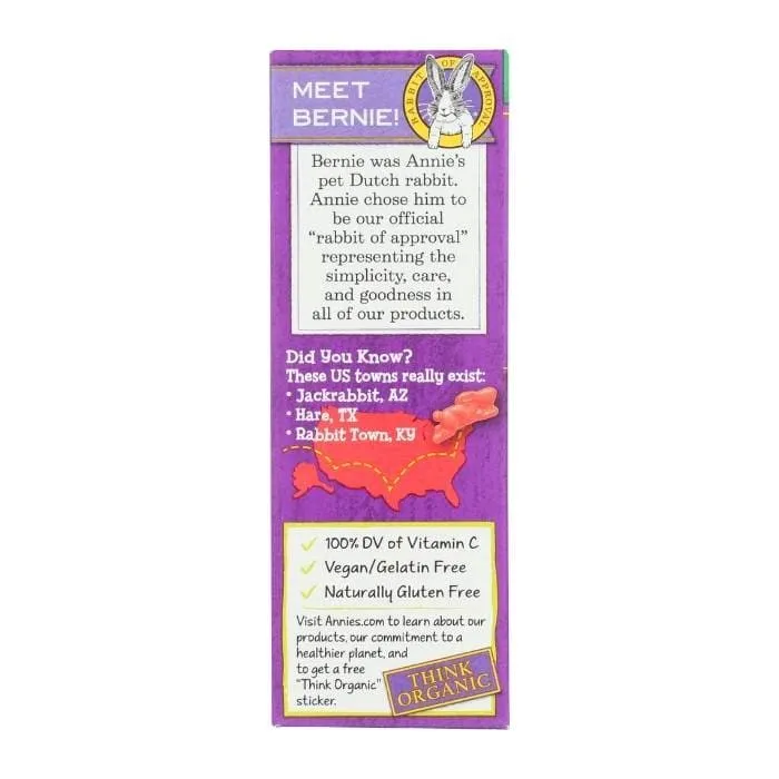 Annie's Homegrown - Bunny Fruit Snacks - Berry Fruit, 5ct