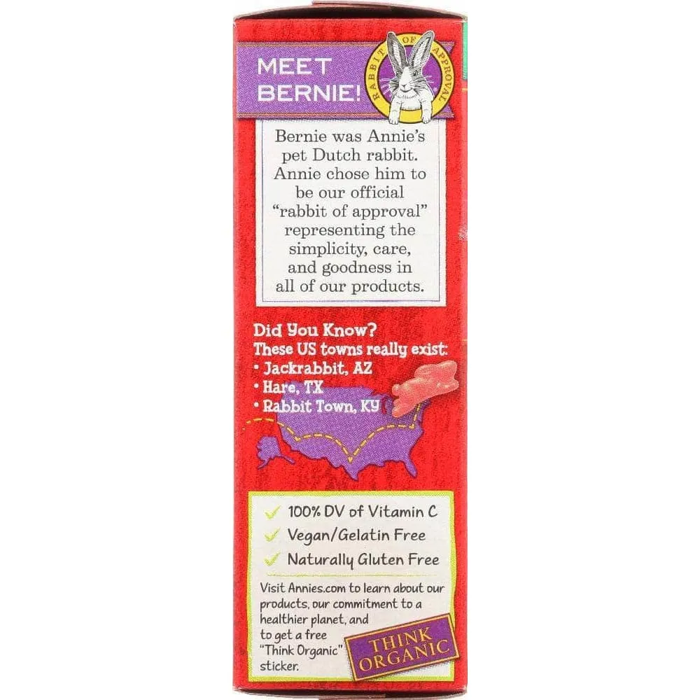 Annies Homegrown Organic Bunny Fruit Snacks Summer Strawberry, 4 oz (Case of 3)
