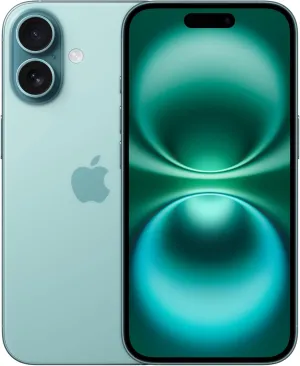 Apple iPhone 16 5G, 128GB, AI Mobile Phone - Teal, Unlocked