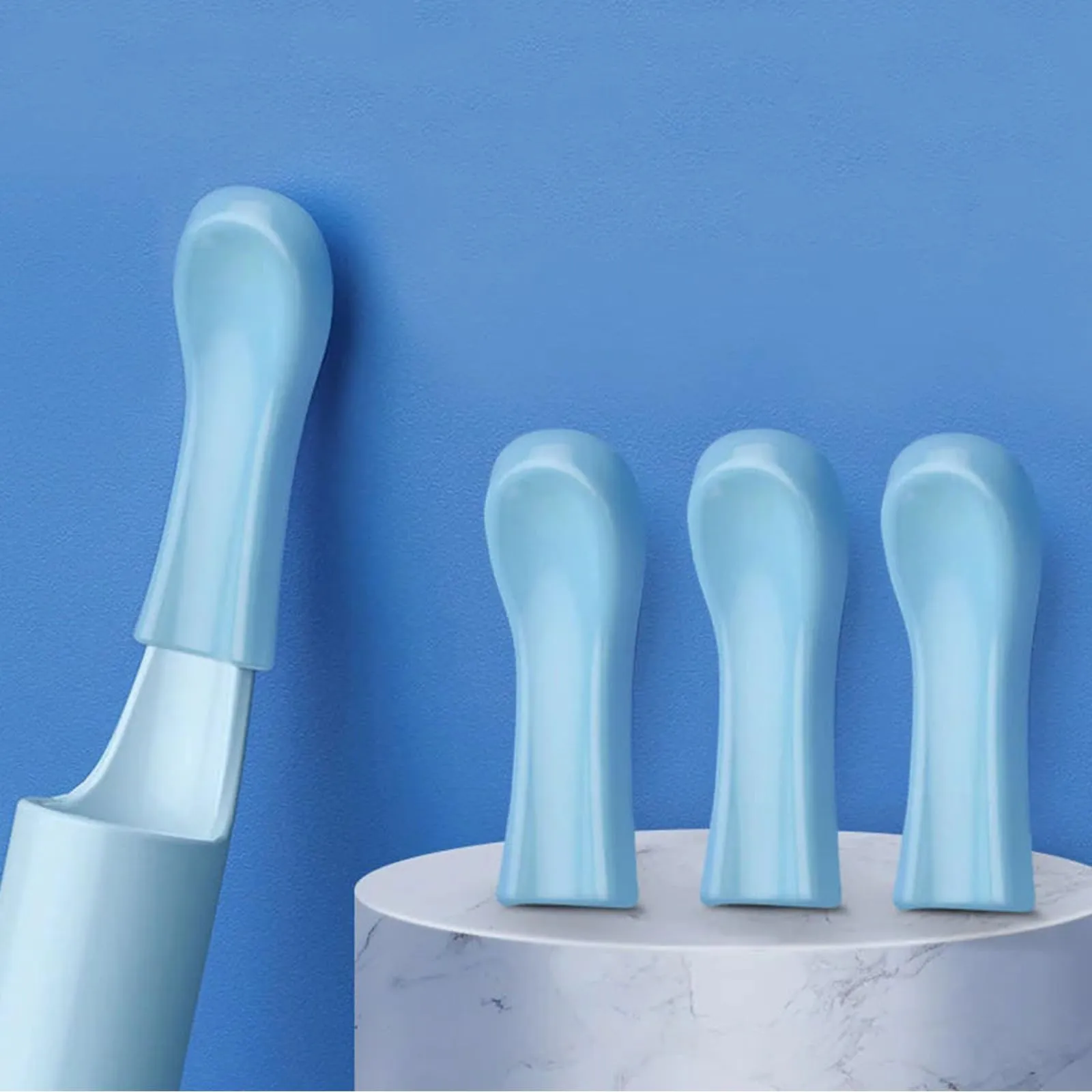 Auiremrti Pack of 100 silicone earwax remover replacement tips, ear spoon accessories for ear wax removal otoscope, smooth and soft earwax suction ear cleaner accessories