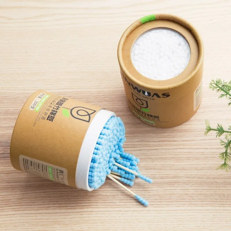 Bamboo Cotton Swabs for Kids (200 pieces)