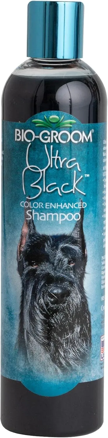 Bio-Groom Ultra-Black Dog Shampoo  Color Enhancing Pet Shampoo, Dog Bathing Supplies, Puppy Wash, Dog Grooming Supplies, Cruelty-Free, Made in USA, Coat Brightener Shampoo  12 fl oz 1-Pack