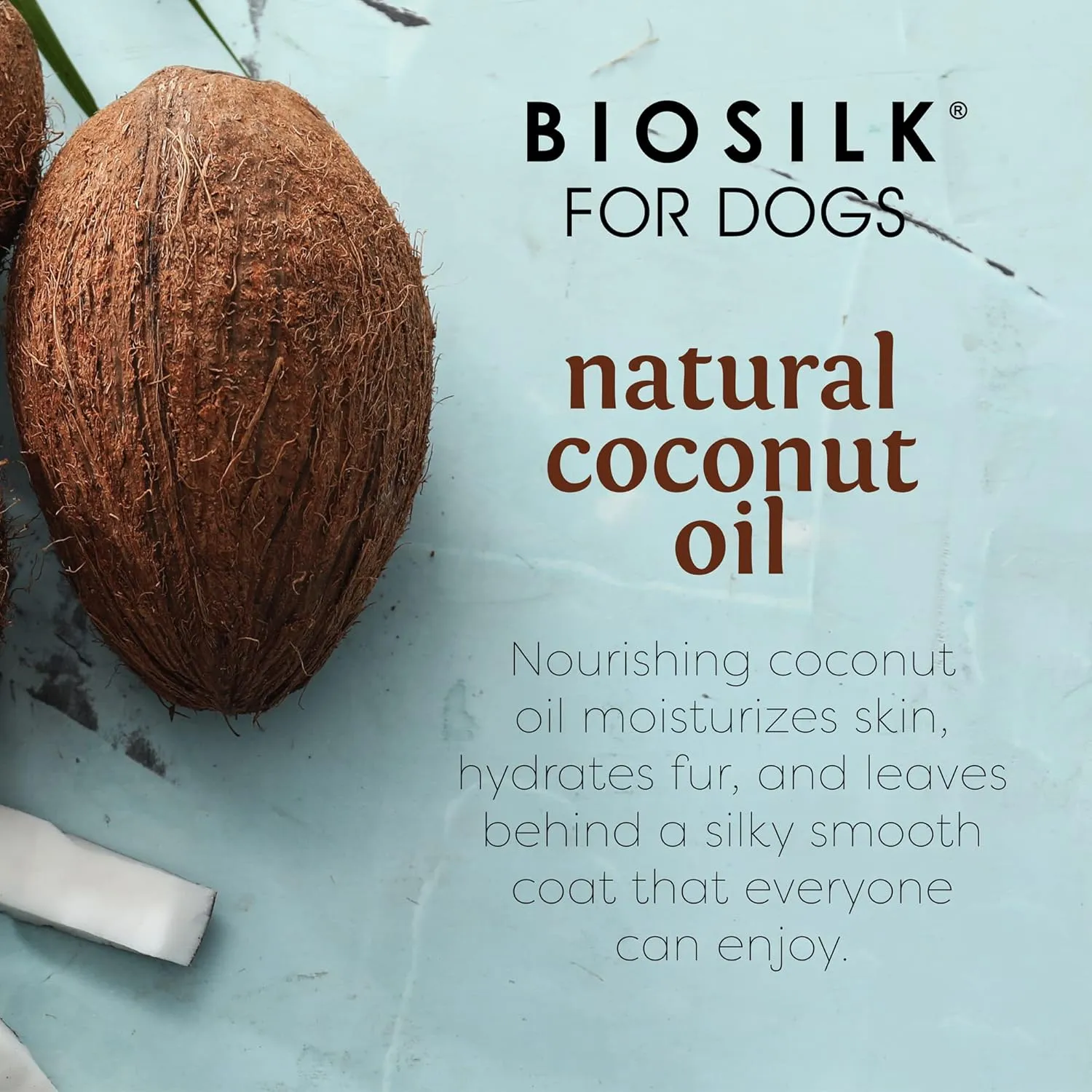 BioSilk for Dogs Silk Therapy Conditioner with Natural Coconut Oil | Coconut Oil Dog Conditioner from BioSilk for Dogs | High Quality Pet Conditioner for Dogs - 6 Pack
