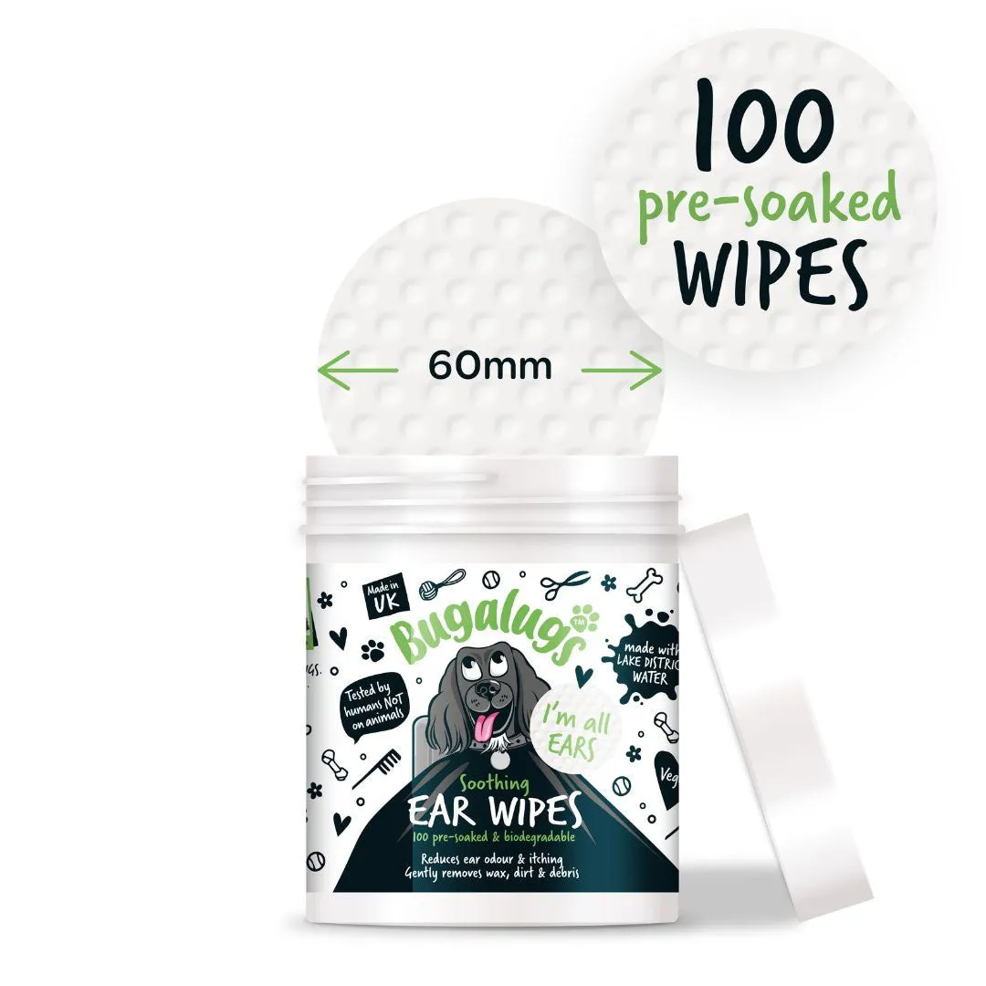 Bugalugs Ear Wipes 100 Pads