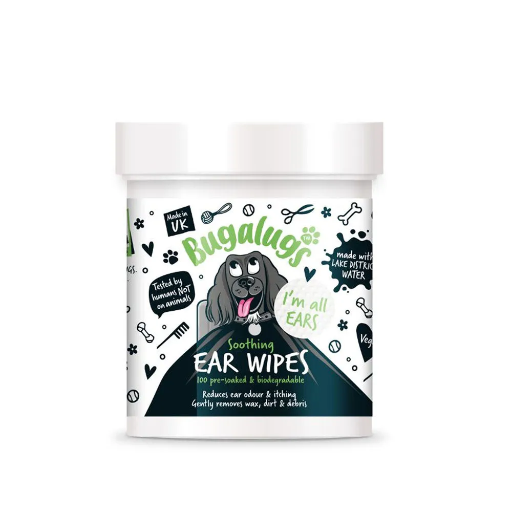 Bugalugs Ear Wipes 100 Pads