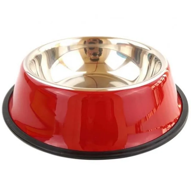 Colorful Stainless Steel Dog Bowls - Anti-slip