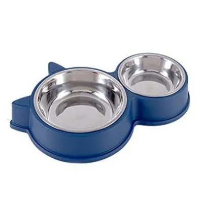 Double Pet Food and Drink Feeding Bowls