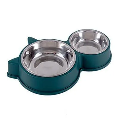 Double Pet Food and Drink Feeding Bowls