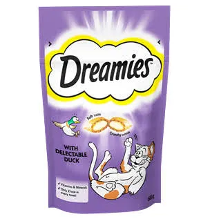 Dreamies cat treats with Duck 60g