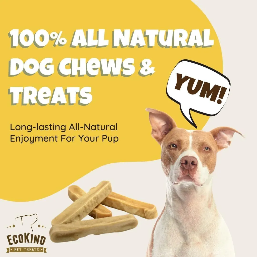 EcoKind Premium Gold Yak Cheese Himalayan Dog Chews, Dog Treats Large Breed, All Natural, High Protein Dog Chew, Peanut Butter, Large - 1 Chew