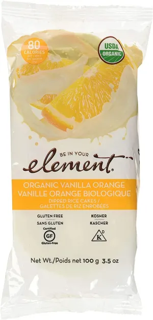 Element Snacks Organic Rice Cake Vanilla Orange, 3.5 oz
 | Pack of 6