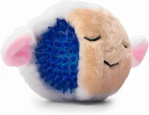 Flourish Pets 2 in 1 Multi-Layer Chew Toy for Active Dogs | Non-Toxic BPA Free Double Stitched Soft Fabric Exterior Dog Toys | Long-Lasting Dog Plush Toys  Lamb 3.5"