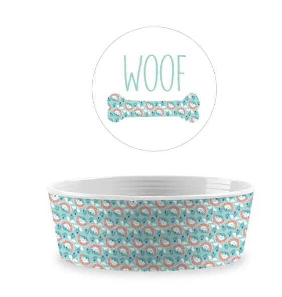 Flower Fields Single Wall  Pet Aqua Bowl