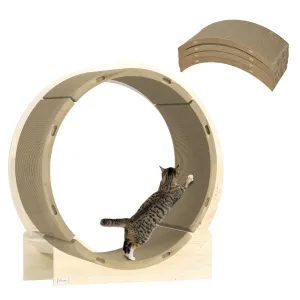Four-Piece Cat Scratching Board Cat Treadmill Replacement 55 x 26cm - Brown