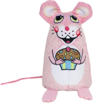 FUZZU Sweet Baby Mice Cat Toy | Cat Toy Catnip | Interactive Cat Toy | Stimulating Cat Toy | Organic Catnip | Pink