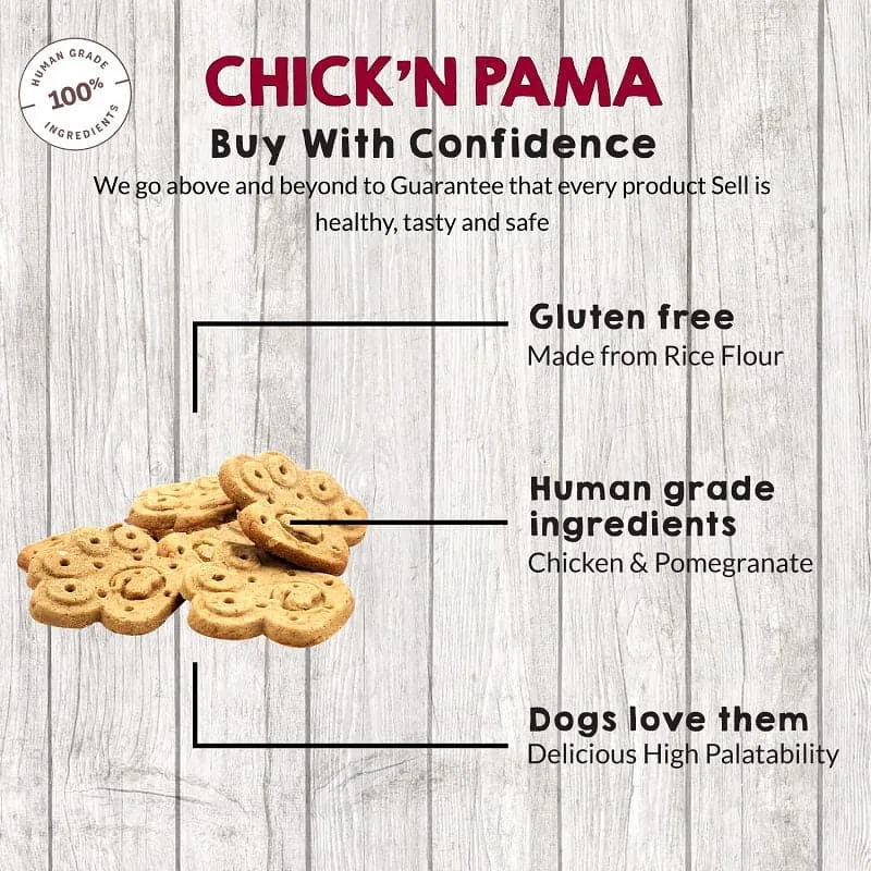 Goofy Tails Chick’N Pama Gluten Free Chicken Biscuits for Dogs and Puppies - 250g