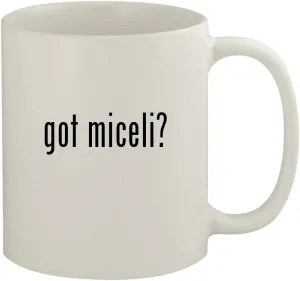 got miceli? - 11oz Ceramic White Coffee Mug, White