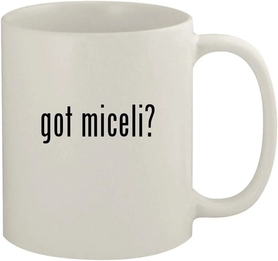 got miceli? - 11oz Ceramic White Coffee Mug, White