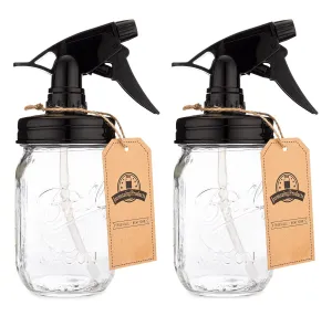 Jarmazing: Mason Jar Sprayer - Black, 16 oz, Pack of 2