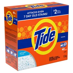 Laundry Detergent - Tide® Powder Ultra - Original Scent - 6 x 1.5KG / Case