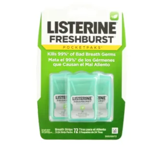 Listerine Pocketpaks Breath Strips Fresh Burst