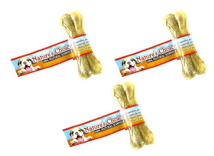 Loving Pets Nature's Choice 100% Natural Rawhide Pressed Bones