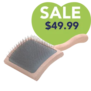 Mark Curved Back Large Slicker Brush by Chris Christensen