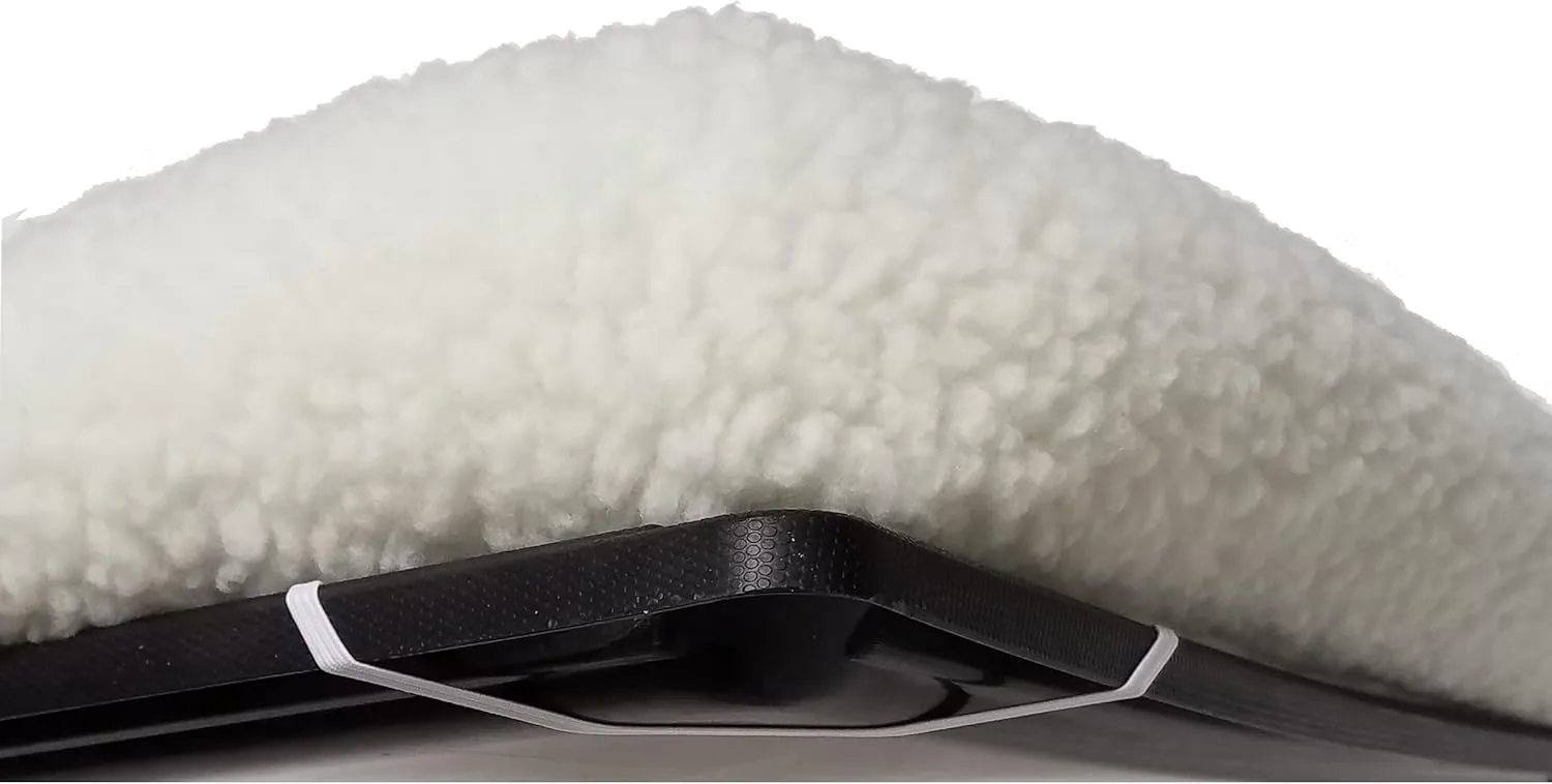 MidWest Homes for Pets Bolster Dog Bed 18L-Inch White Fleece Dog Bed or Cat Bed w/Comfortable Bolster | Ideal for Toy Dog Breeds & Fits an 18-Inch Dog Crate | Easy Maintenance Machine Wash & Dry