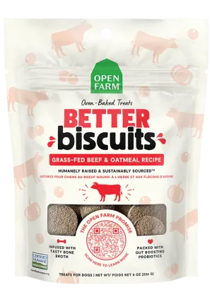 Open Farm - Better Biscuit - Grass-Fed Beef & Oatmeal Dog Treat