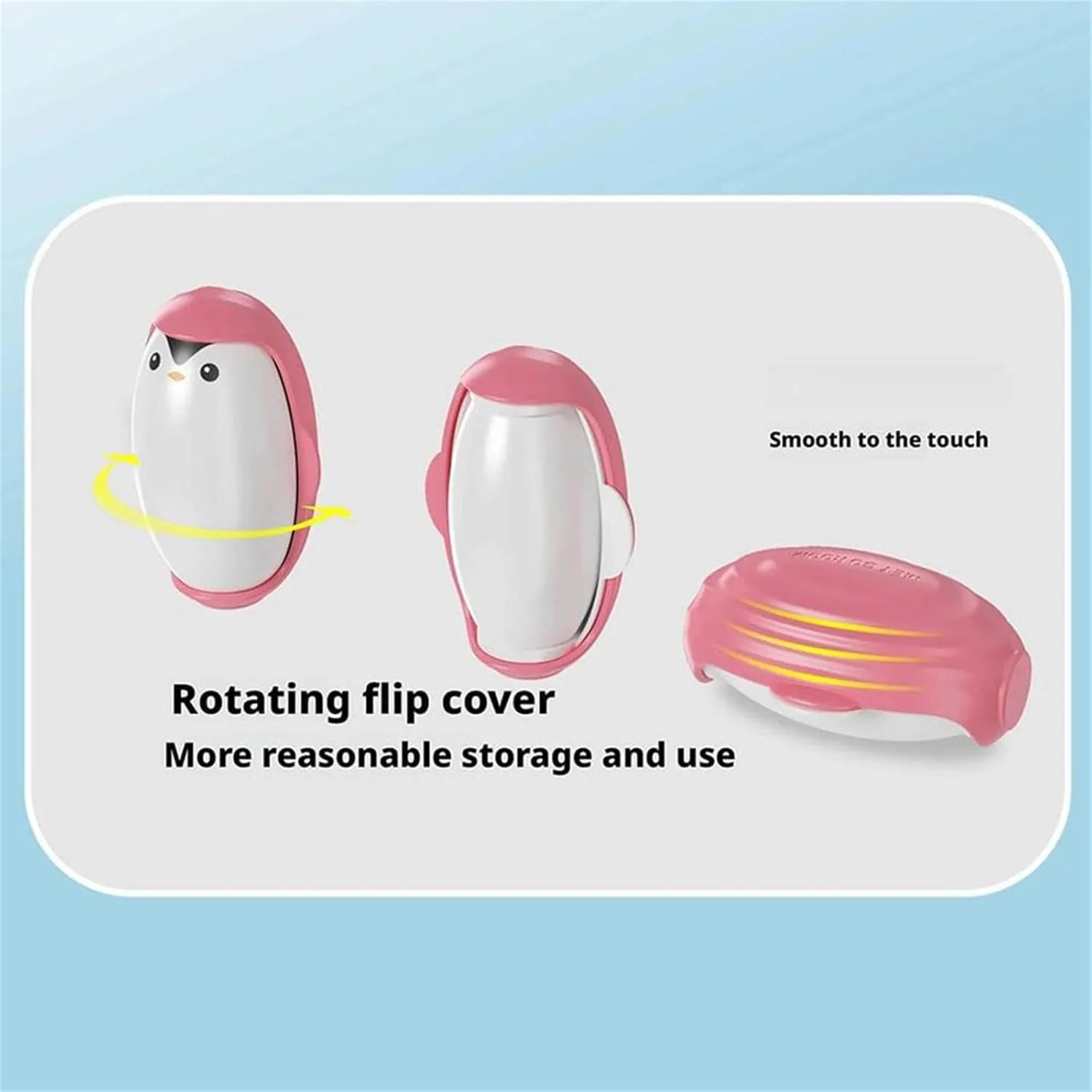 Penguin Hair Sticky, Reusable Sticky Roller, Reusable Lint Roller Ball, Lint Roller Ball, Portable Mini Washable Lint Roller Portable Lint Remover for Clothes Furniture Dog Cat Hair