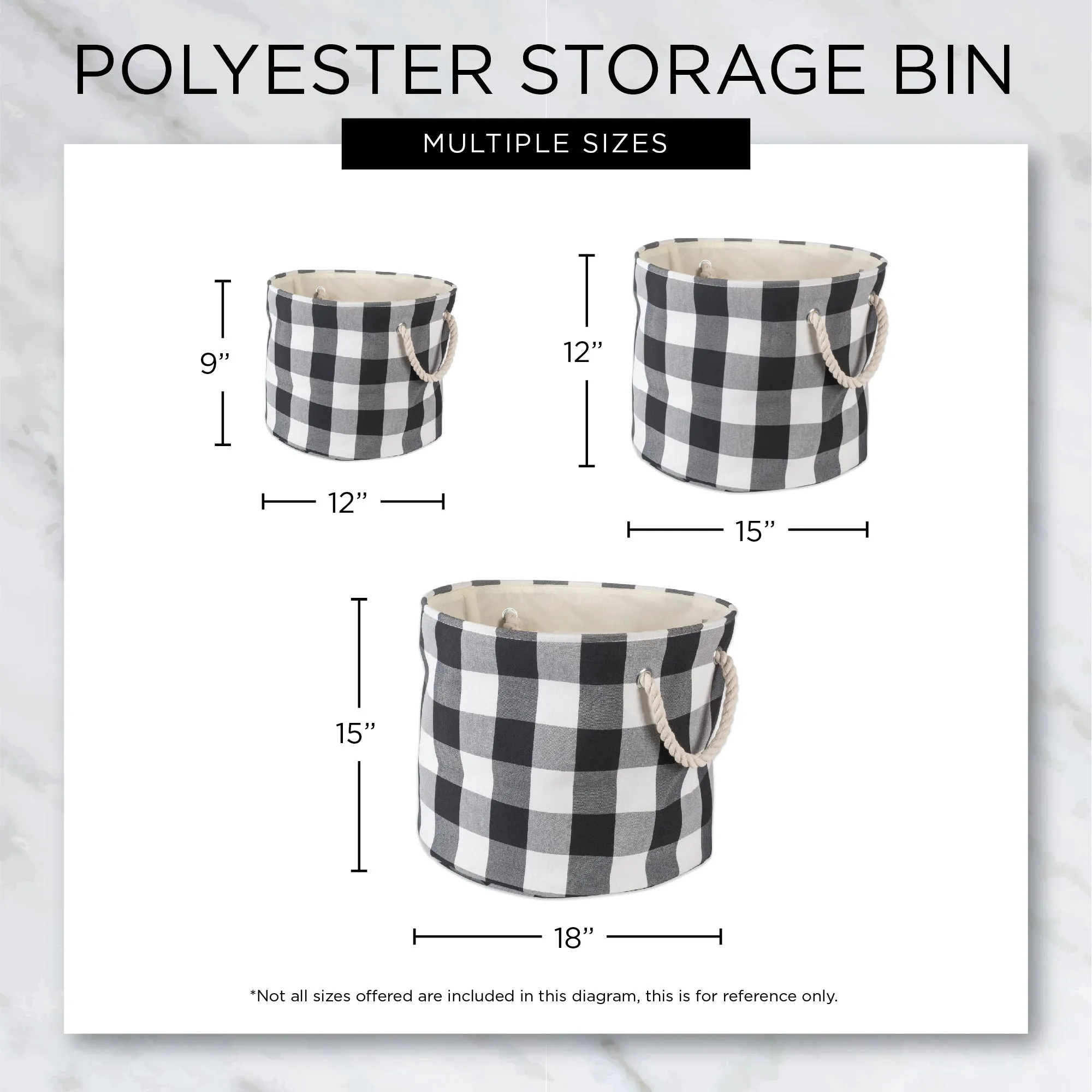 Polyester Pet Bin Lattice Paw Rose Round Medium 12X15X15