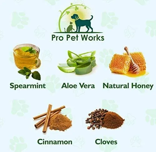 Premium Pet Dental Spray & Water Additive for Dogs Cats and Small Animals [8 OZ]-Dog Dental Care for Bad Pet Breath-Oral Mouth Care Fights Tartar, Plaque, Gum Disease-Dog Toothpaste Deodorizer Chews