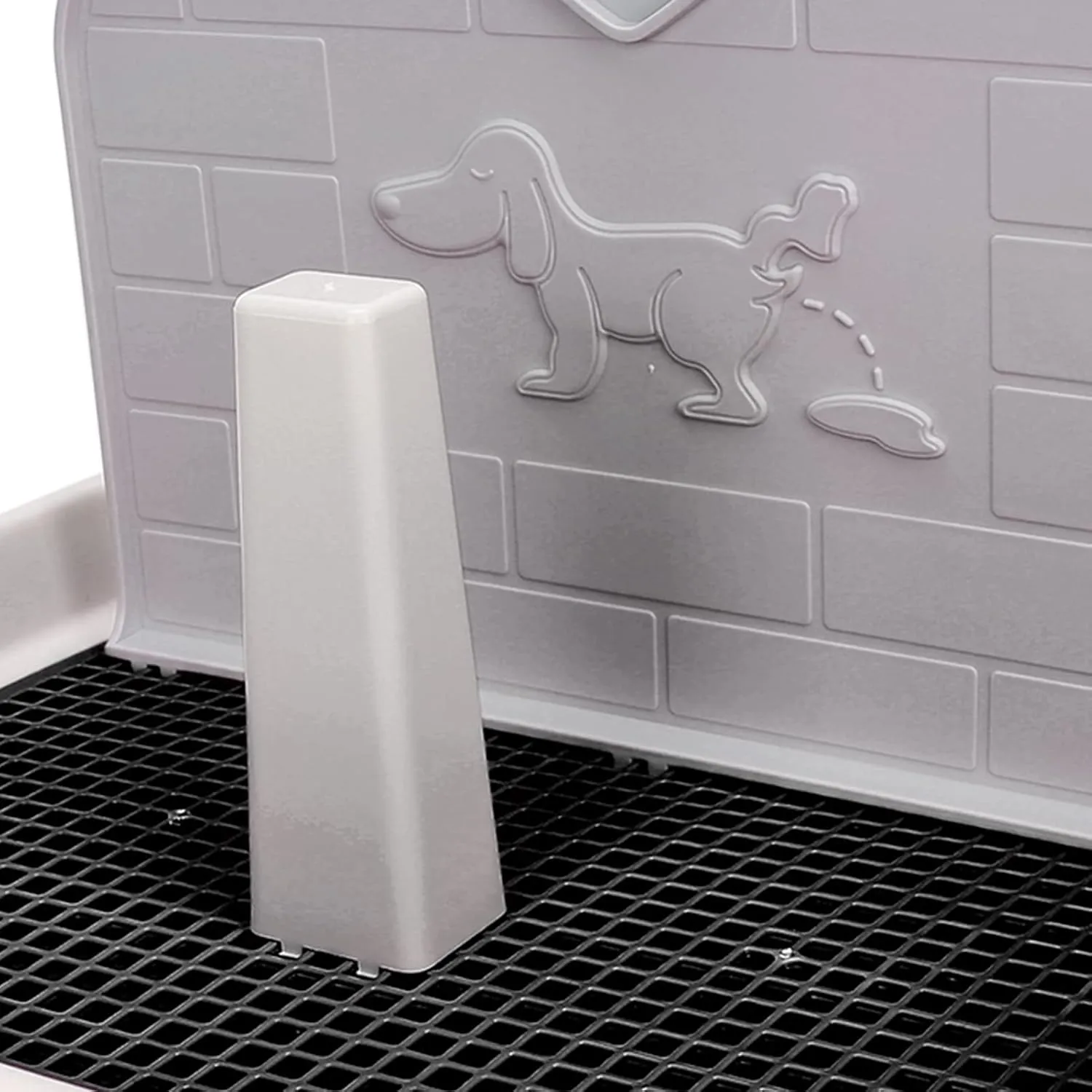 Puppy Training Toilet Pad Holder with Cat Potty Fence - Dog Scheduled Urination Potty Tray for Small & Medium Dogs (Black)