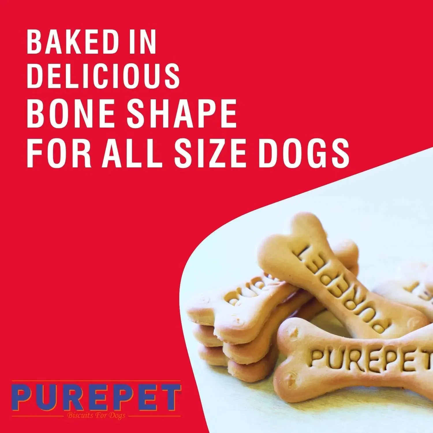 Purepet 100% Vegeterian Biscuit,Dog Treats- Jar, 1kg