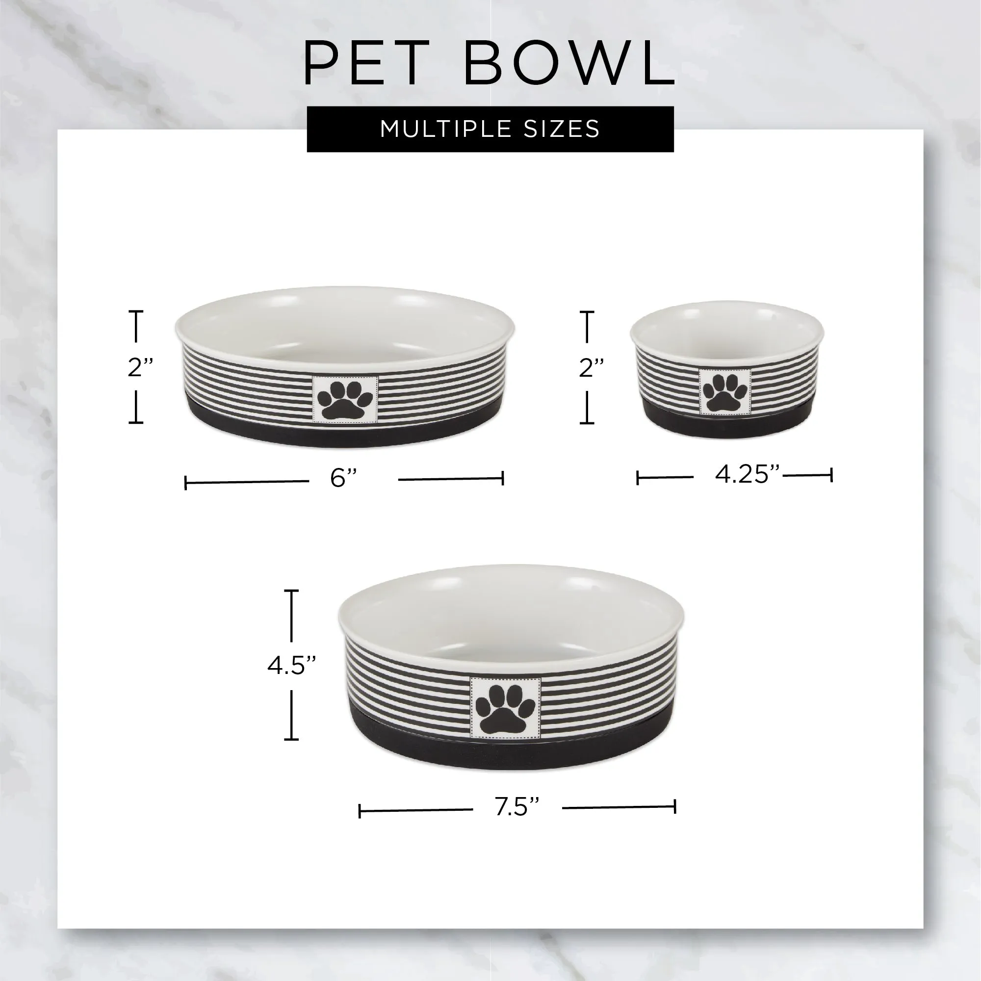 Rose Cat's Meow Pet Bowl Set of 2, Small - 3/4 C Capacity