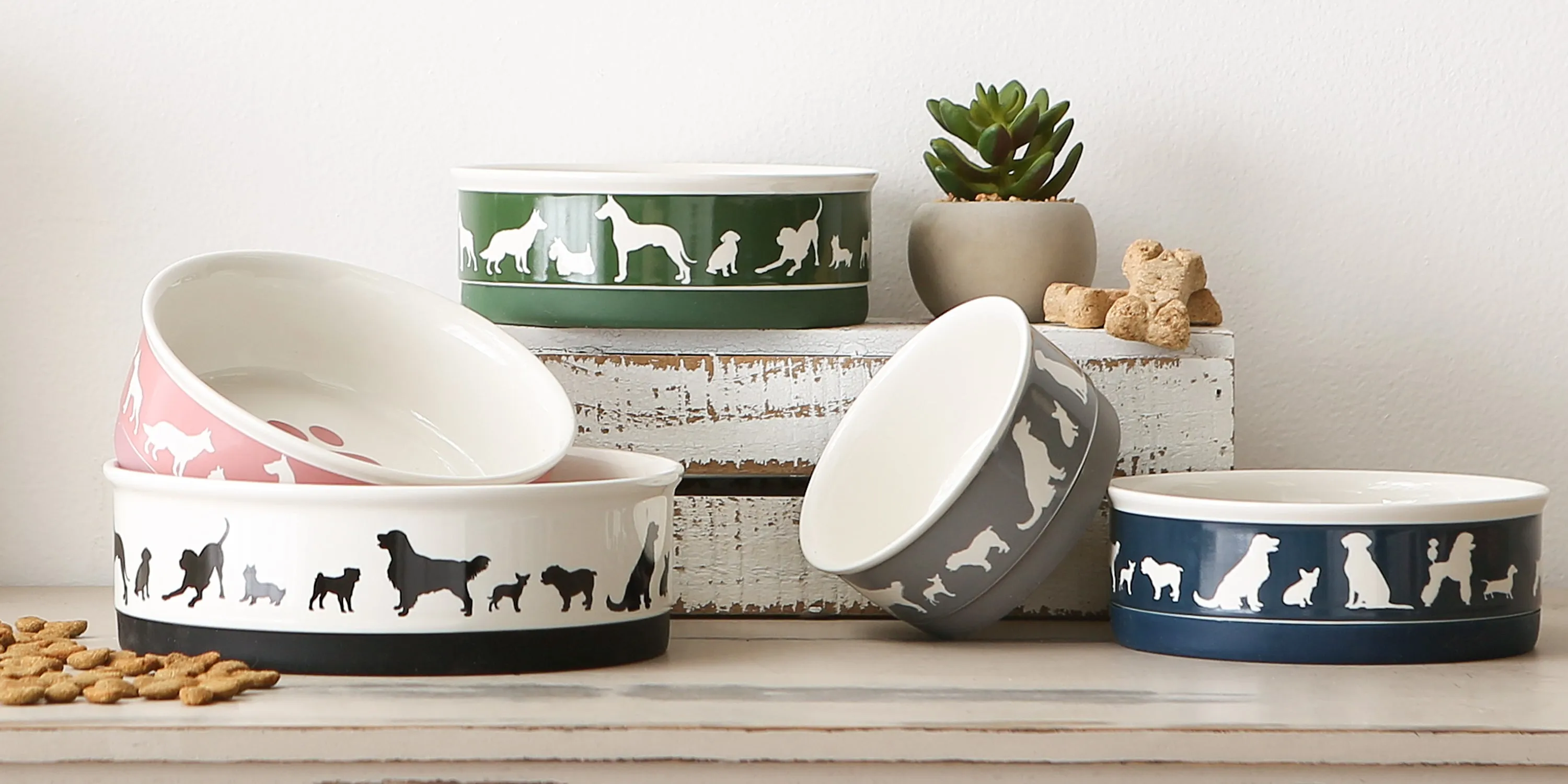 Rose Cat's Meow Pet Bowl Set of 2, Small - 3/4 C Capacity