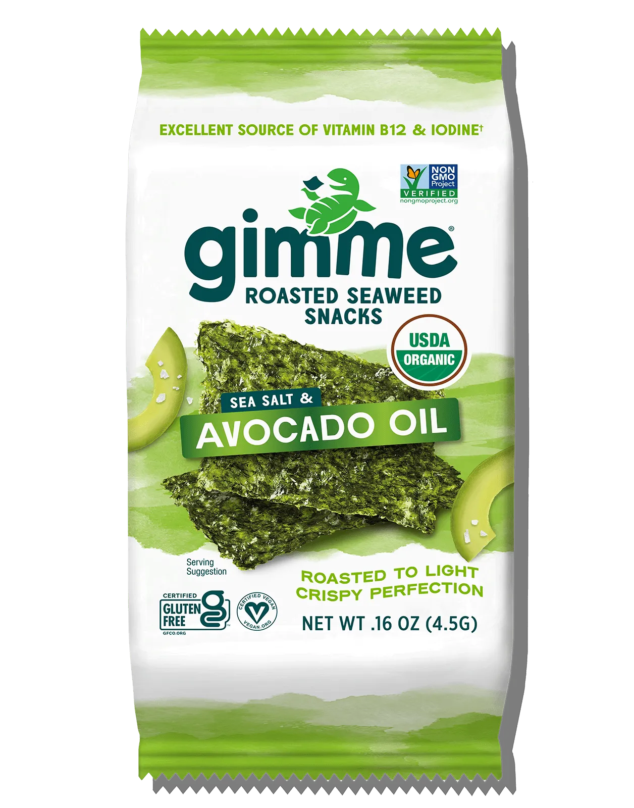 Sea Salt & Avocado Oil Seaweed Snacks - .16oz (6 Pack)
