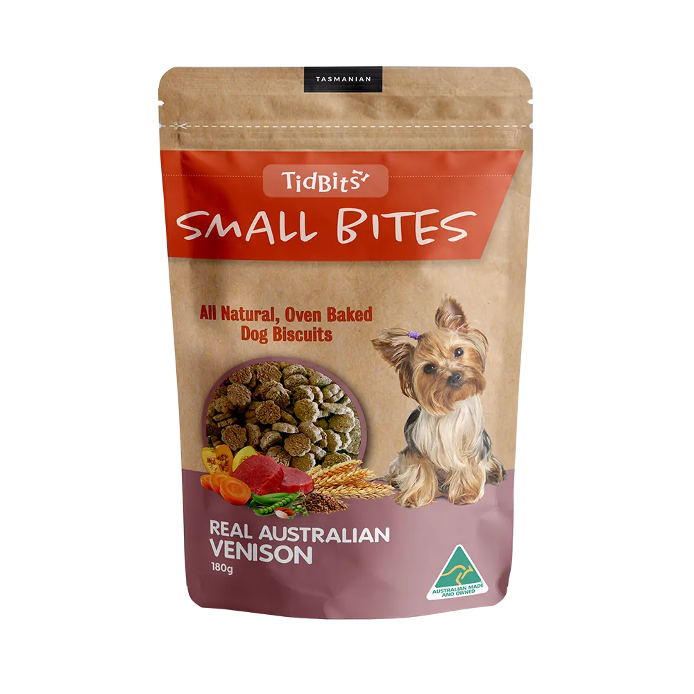 TidBits - Small Bites Venison Dog Biscuits (180g)