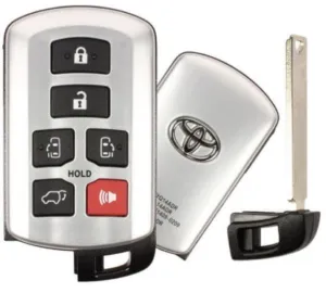 Toyota LOGO Sienna Smart Proximity Key, Push Button Start Keyless Remote FOB with Emergency Key (HYQ14ADR-6B-FOB-LOGO)