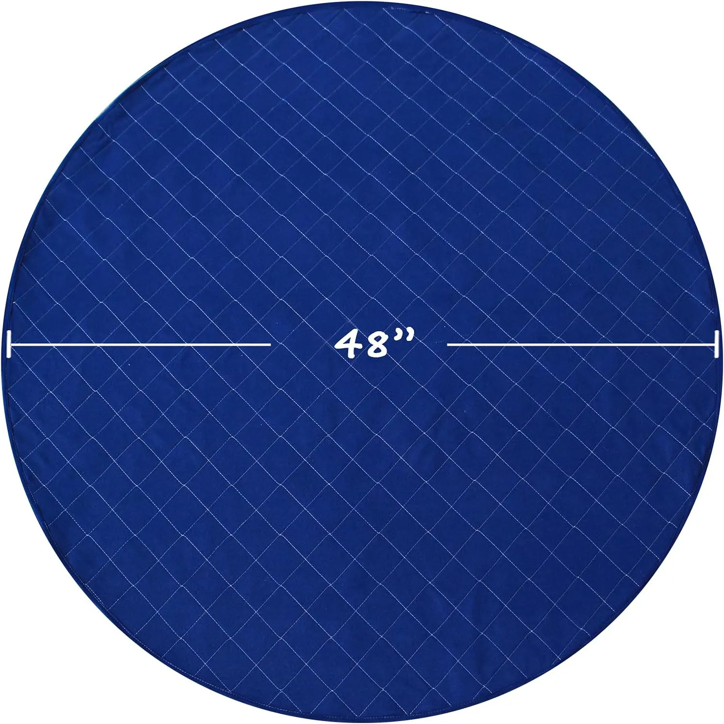 Washable Pee Pads for Dogs, Reusable 48" Round Whelping Pads, Whelping Box for Dogs, Puppy Training Pads with Non-Slip Back for Playpen/Crate, Dog Housebreaking Absorption Pad